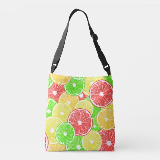 Sac Ajustable Citron, orange, pamplemousse et tranches de citron (Dos)
