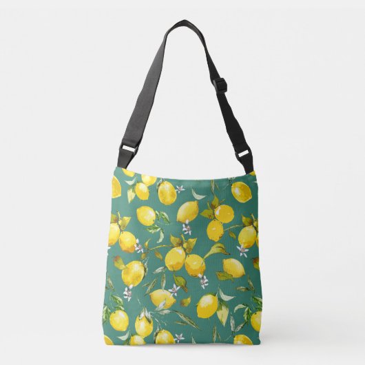 Sac Ajustable citrons d'aquarelle 6 (Devant)