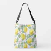 Sac Ajustable Citrons et aquarelle Feuille (Dos)