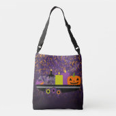Sac Ajustable Citrouille & bougies Potpourri violet (Dos)