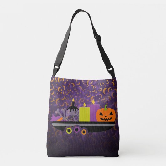 Sac Ajustable Citrouille & bougies Potpourri violet (Dos)