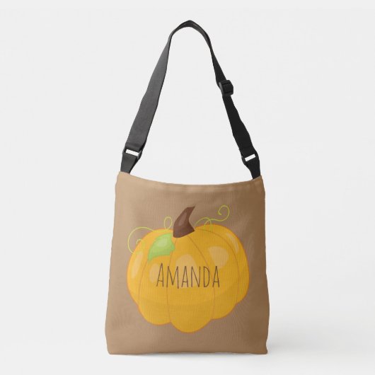 Sac Ajustable Citrouille Brown et orange (Devant)