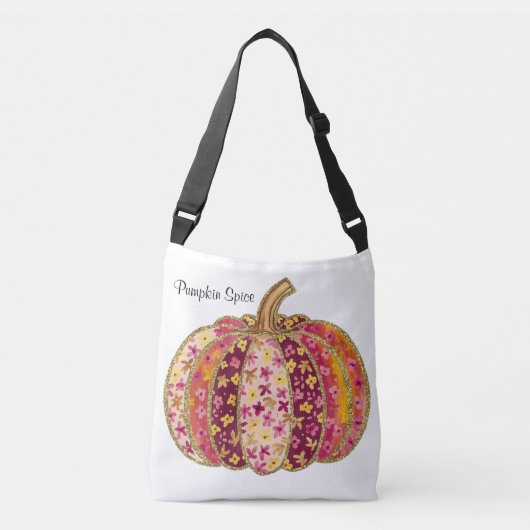 Sac Ajustable Citrouille d'or et plaisir floral (Devant)