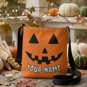 Sac Ajustable Citrouille Halloween Orange Personnalisée Votre No