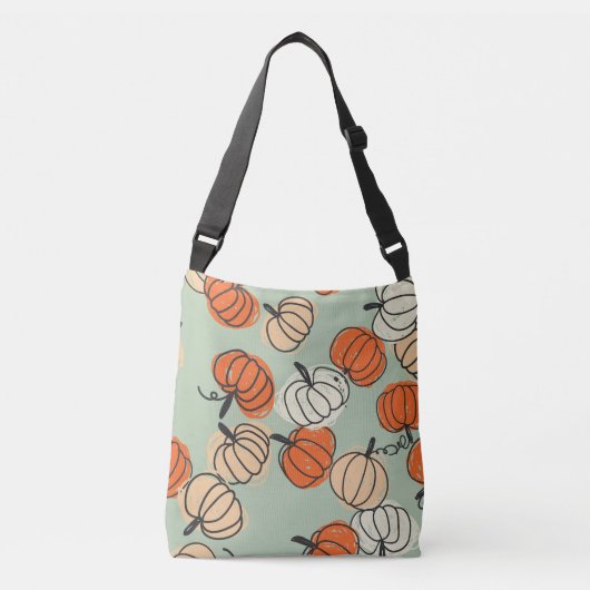 Sac Ajustable Citrouille : Merci motif sans soucis. (Devant)