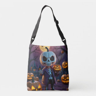 Sac Ajustable Citrouille Patch Skeleton Companion Fourre-tout