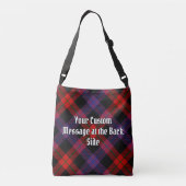 Sac Ajustable Clan Brown Crest sur Tartan (Dos)