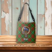Sac Ajustable Clan Bruce Crest sur la chasse Tartan