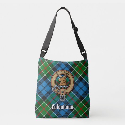 Sac Ajustable Clan Colquhoun Crest sur Tartan (Devant)