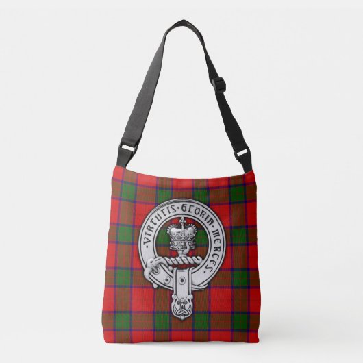 Sac Ajustable Clan Donnachaidh (Robertson) Crest & Tartan (Devant)