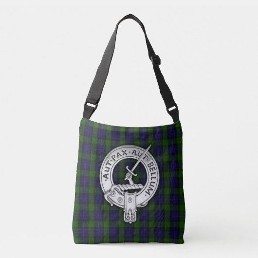 Sac Ajustable Clan Gunn Crest & Tartan (Devant)