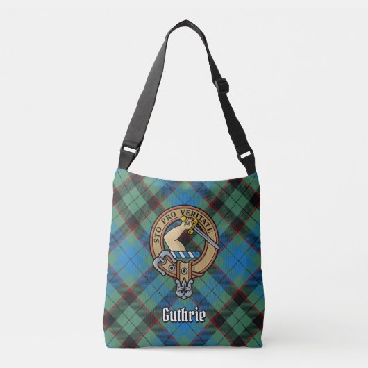 Sac Ajustable Clan Guthrie Crest sur Tartan (Devant)