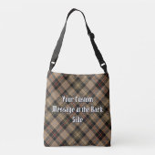 Sac Ajustable Clan MacKenzie Chasse Tartan Brown (Dos)