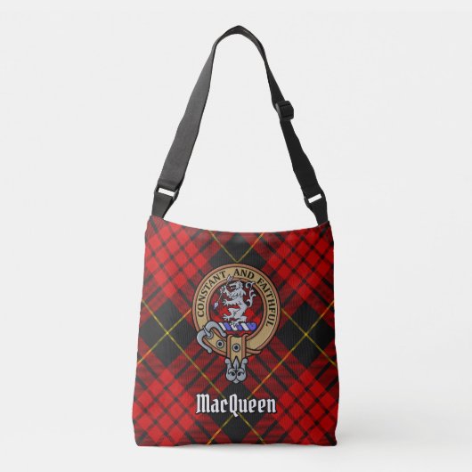 Sac Ajustable Clan MacQueen Crest sur Tartan (Devant)