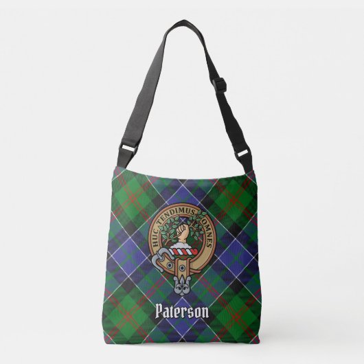 Sac Ajustable Clan Paterson Crest sur Tartan (Devant)