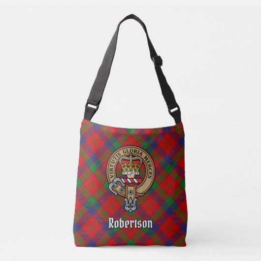 Sac Ajustable Clan Robertson Crest sur Tartan (Devant)