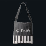 Sac Ajustable Clavier de piano noir et blanc personnalisé. Ajout<br><div class="desc">Disponible ici :http://www.zazzle.com/produkto</div>