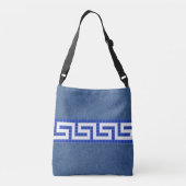 Sac Ajustable Clé grecque sur fausse denim (Dos)