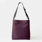 Sac Ajustable Cluster de fleurs rose et noire (Dos)