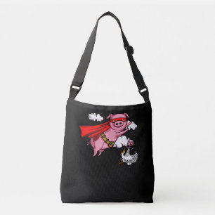 Sac Ajustable Cochon Volant Ferme Animale Drôle Porc