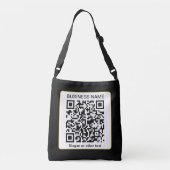 Sac Ajustable Code QR numérisable modifiable + votre nom d'entre (Dos)