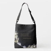 Sac Ajustable "Cœur blanc en noir de lune" & Voyage (Dos)
