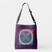 Sac Ajustable Coeur celtique pourpre (Dos)