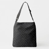 SAC AJUSTABLE COEUR D'AMOUR ROMANTIQUE NOIR (Dos)