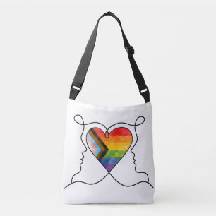 Sac Ajustable Cœur de l'Art en Ligne de la Fierté Progressiste
