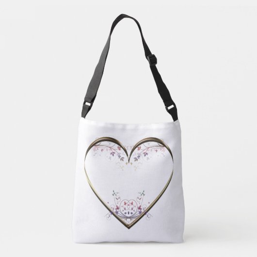 Sac Ajustable Coeur n Fleurs personnalisées (Dos)