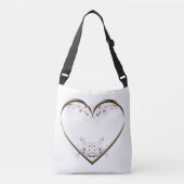 Sac Ajustable Coeur n Fleurs personnalisées (Devant)