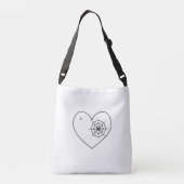 Sac Ajustable Coeur - Noir - Emo - Fourre-tout (Dos)