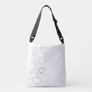 Sac Ajustable Coeur noir et blanc