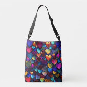 Sac Ajustable Coeurs colorés (Dos)