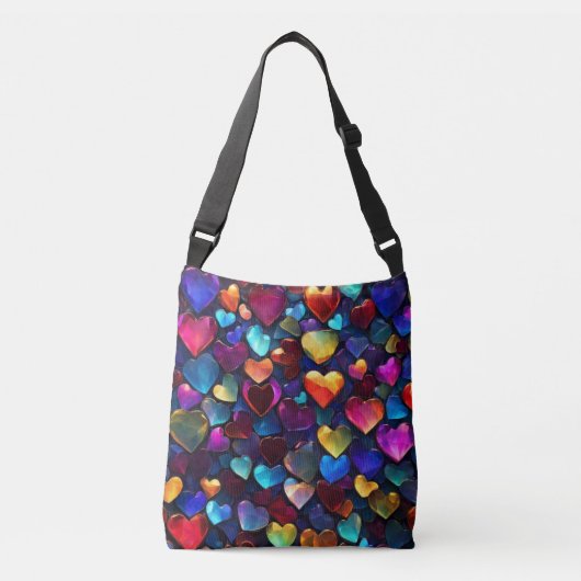 Sac Ajustable Coeurs colorés (Devant)