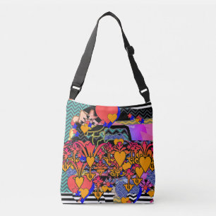 Sac Ajustable Cœurs Et Fleurs
