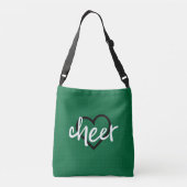 Sac Ajustable Coeurs verts, Pom Poms, Motif mégaphone (Dos)