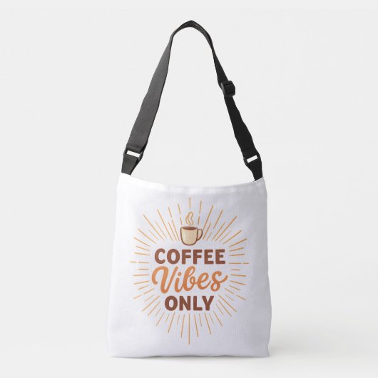 Sac Ajustable Coffee Vibes Only – Boho Coffee Design (Devant)
