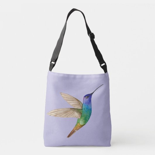 Sac Ajustable Colibri saphir à queue dorée aquarelle (Dos)