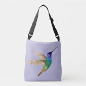 Sac Ajustable Colibri saphir à queue dorée aquarelle (Devant)