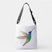 Sac Ajustable Colibri saphir à queue dorée aquarelle (Devant)