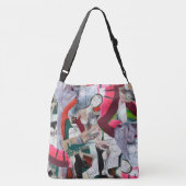 Sac Ajustable Collage d'art Abstrait peint à la main (Dos)