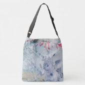 Sac Ajustable Collage floral Abstrait bleu (Dos)