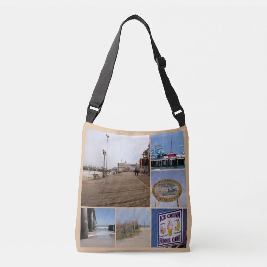 Sac Ajustable Collage photo de Atlantic City Beach (Devant)
