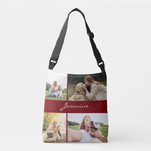 Sac Ajustable Collage photo moderne Chien de Bourgogne (Devant)
