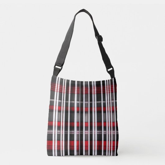 Sac Ajustable Collection Abstraite de plaid rouge (Devant)