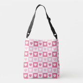 Sac Ajustable Collection d'amour du coeur rose moderne (Dos)