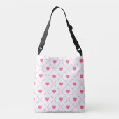 Sac Ajustable Collection des valentines du Coeur rose rustique (Dos)