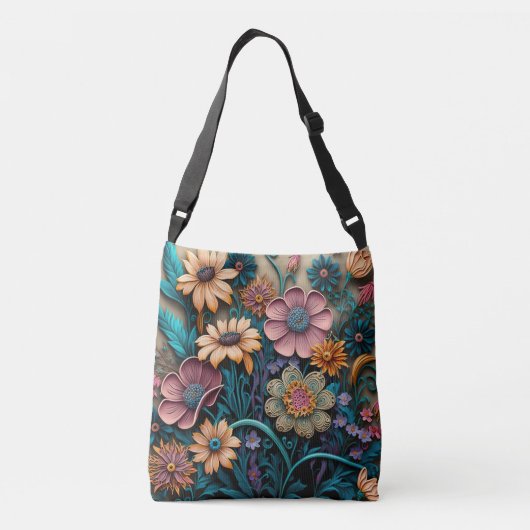 Sac Ajustable Coloré Floral 3D (Dos)