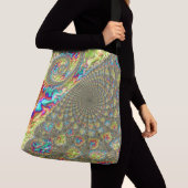 Sac Ajustable Coloré Gras Vibrant Super Trippy Fractal Spiral (De près)